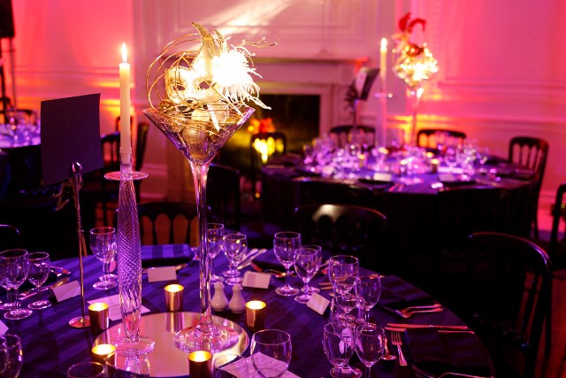 Il Bottaccio Christmas Party SW1, mood lighting set for a dinner
