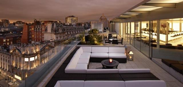 ME London Venue Hire WC2 outside terrace on roof top on venue
