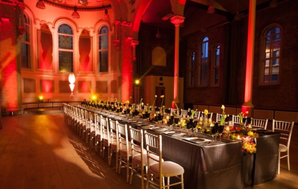 Banquet layout for dinner Hallé St. Peter's Venue Hire M4