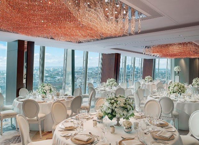Shangri-La Hotel Venue Hire SE1,views of london whilst private dining