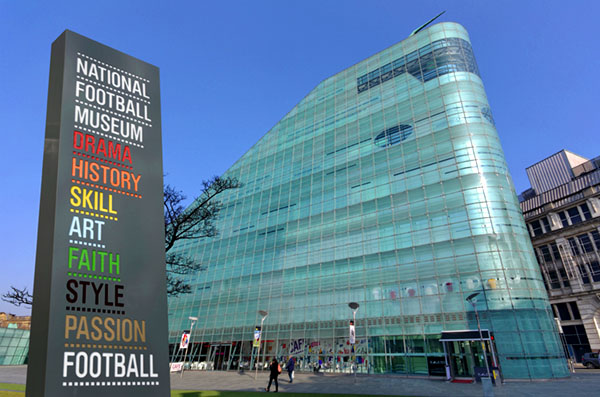 Exterior view of the National Football Museum Christmas Party M4