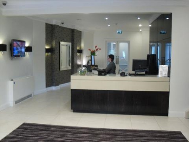 Park Inn Radisson Aberdeen Venue Hire AB1. Reception area of hotel.
