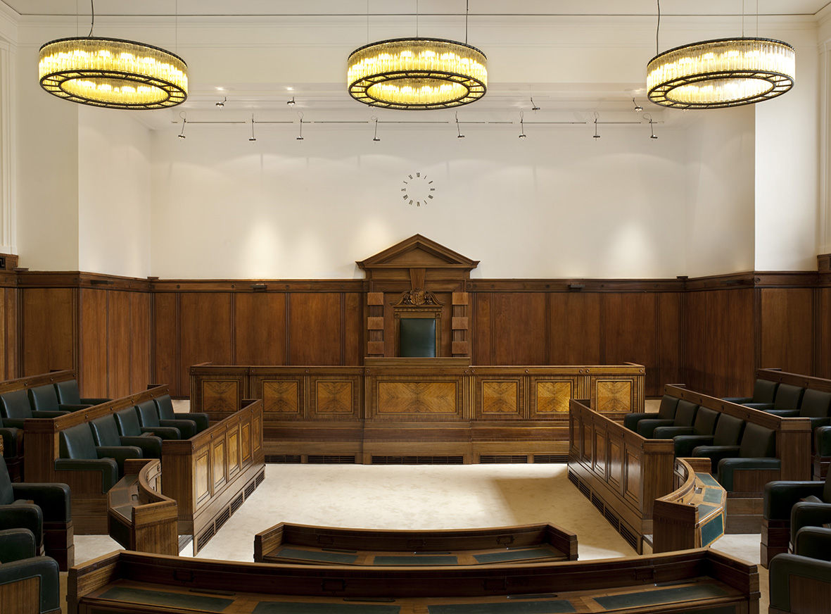 Town Hall Hotel London Venue Hire E2, council chamber with wooden chairs