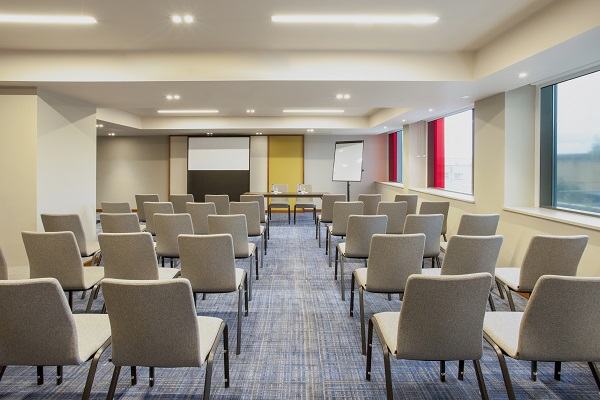 Hyatt Place Heathrow Venue Hire UB4. chairs set out theatre style with screen infront