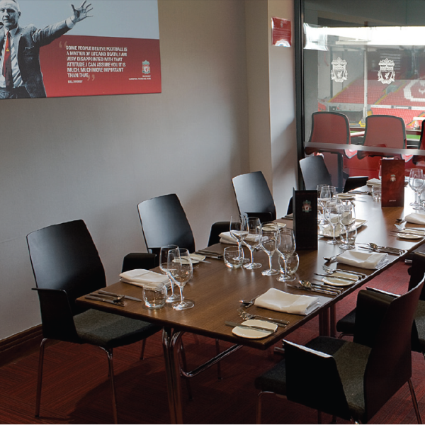 Liverpool Football Club Conferences L4- Lunchtime conference set up in one of the metting rooms